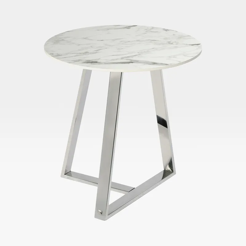 MENZA side table white - dia 60cm