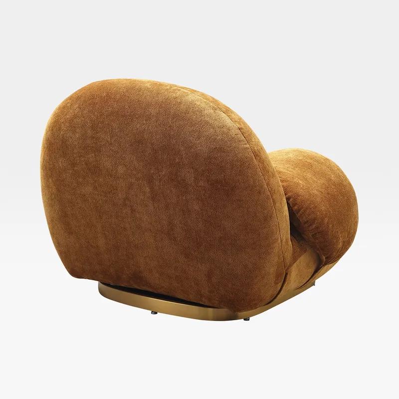 BOCCA swivel armchair brown