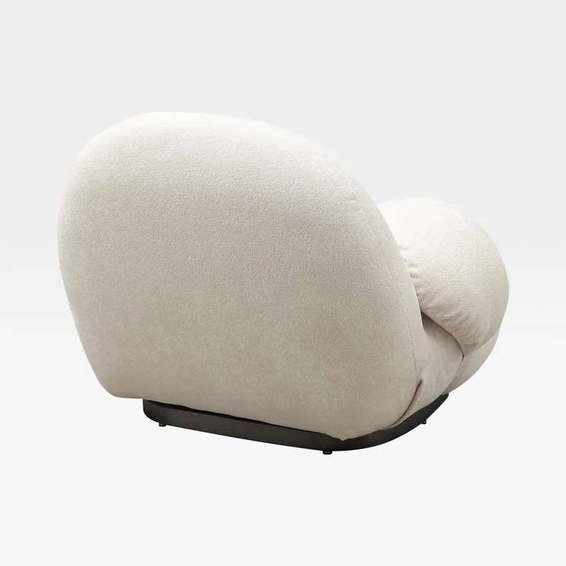 BOCCA swivel armchair white