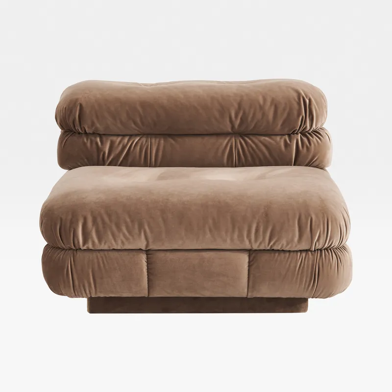 CAMELONT armless modular chair brown