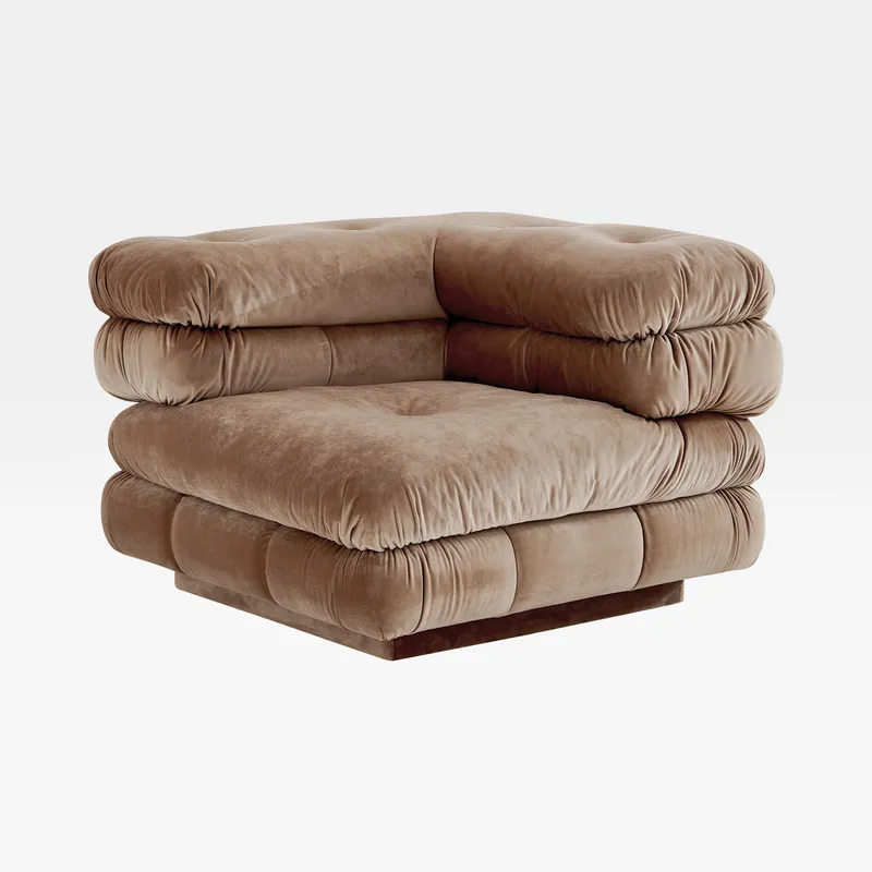 CAMELONT corner modular chair brown