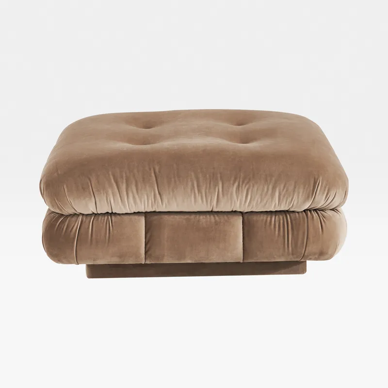 CAMELONT footstool brown - large