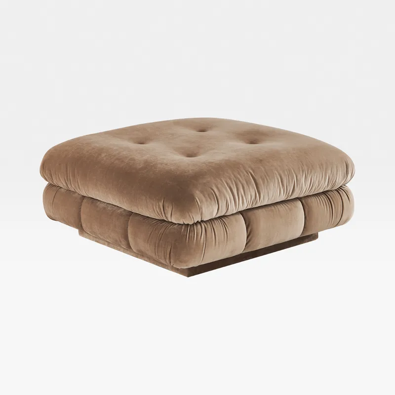 CAMELONT footstool brown - large