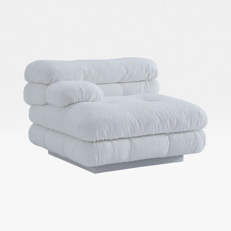 CAMELONT left arm modular chair white