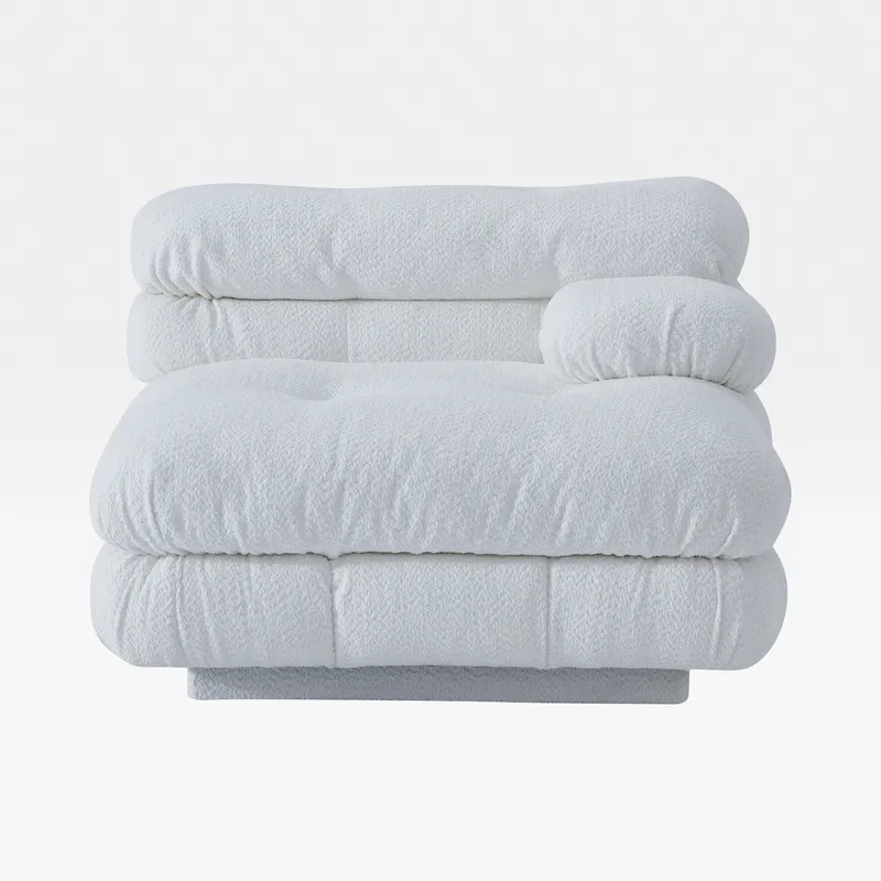 CAMELONT right arm modular chair white