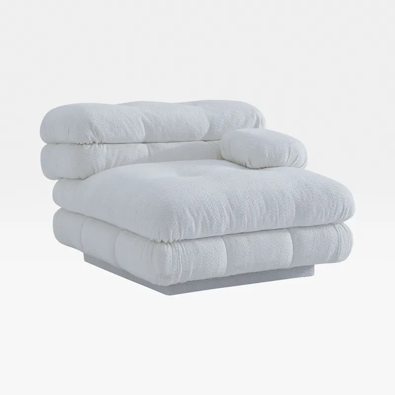 CAMELONT right arm modular chair white