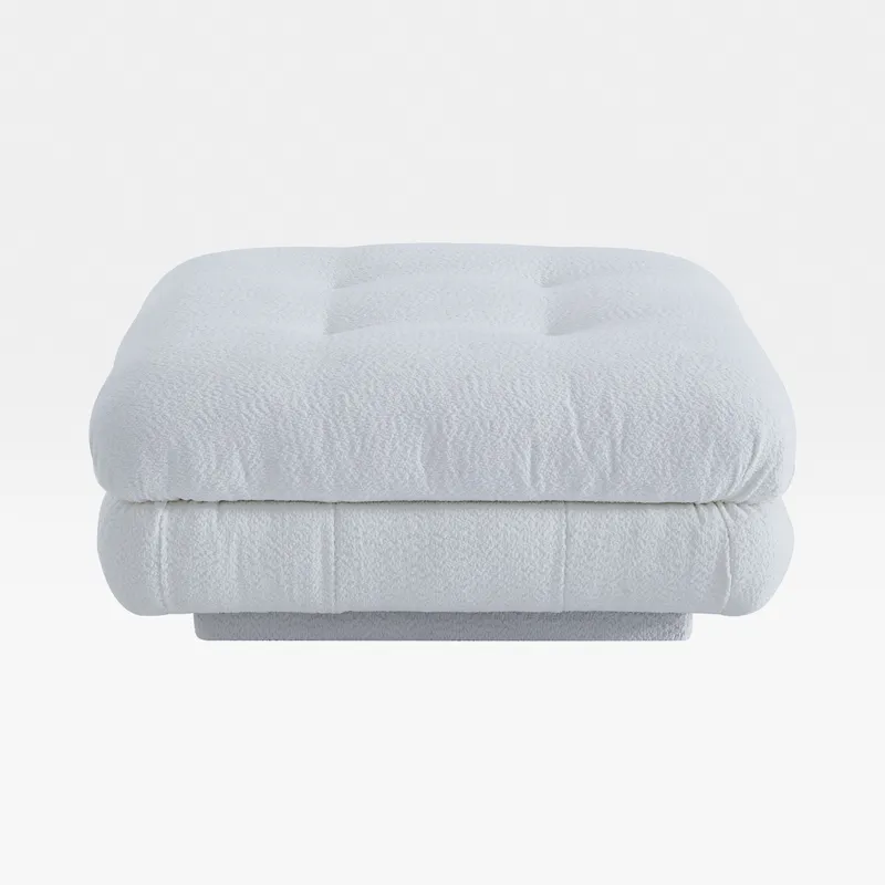 CAMELONT footstool white - large