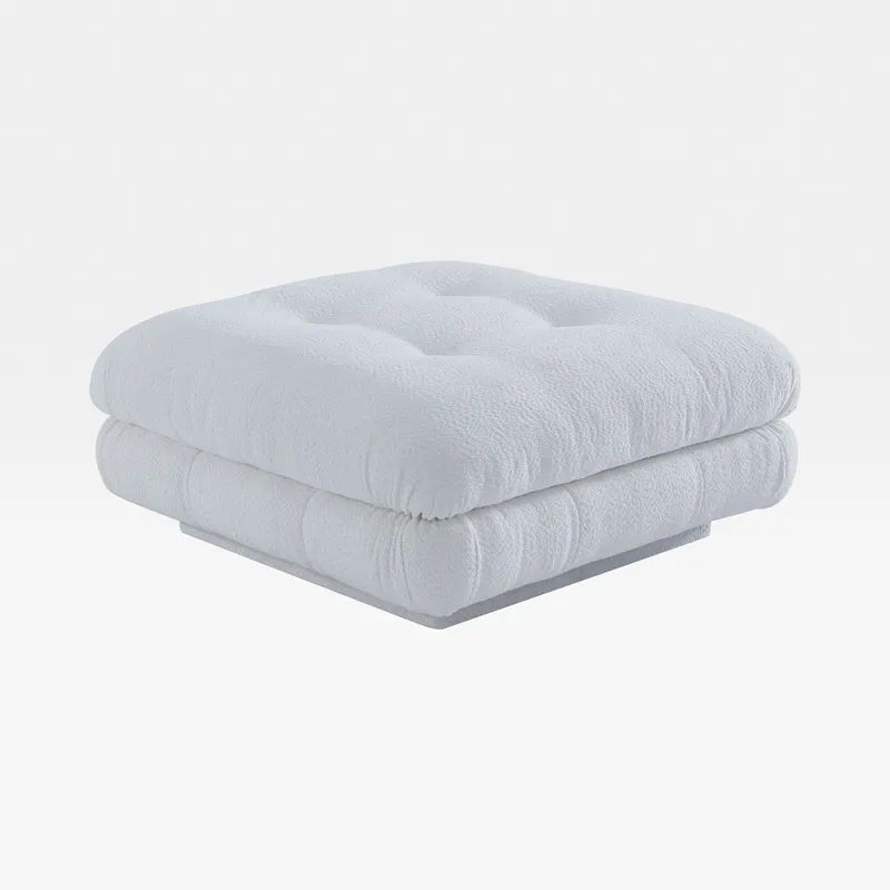 CAMELONT footstool white - large