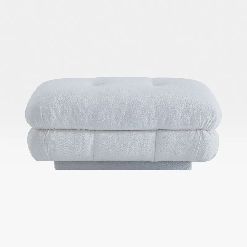 CAMELONT footstool white - medium