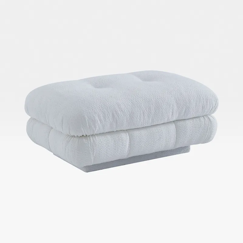 CAMELONT footstool white - medium