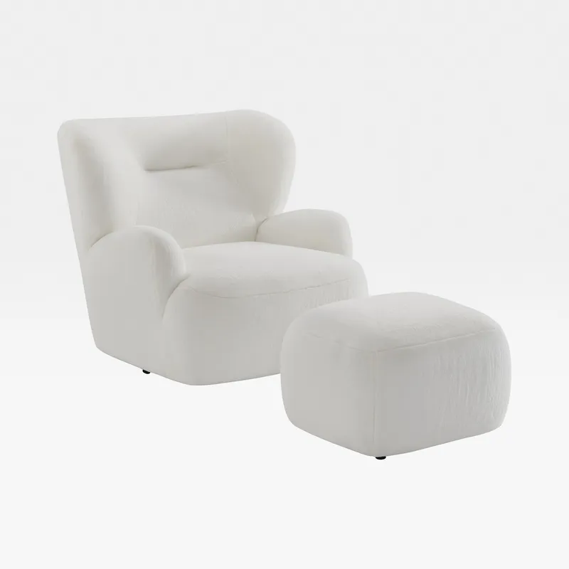 DAKAR stool white - 62x53cm
