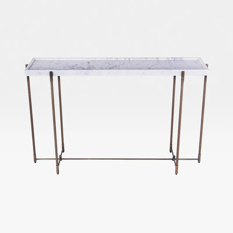 KNURL console white - 124x33cm