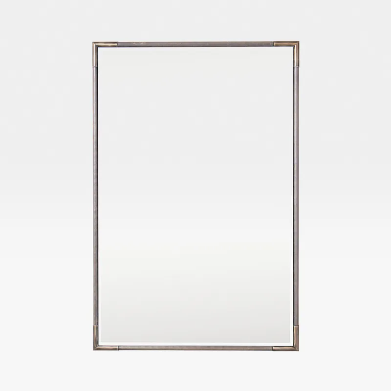 KNURL wall mirror brass - 90x60cm