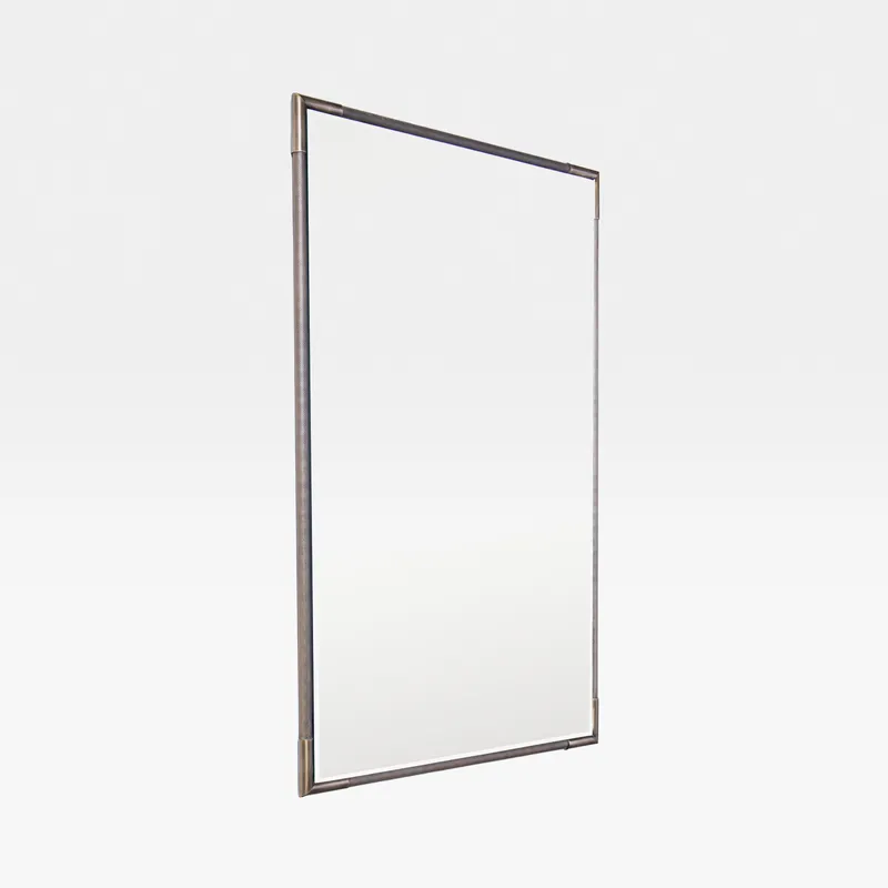KNURL wall mirror brass - 90x60cm
