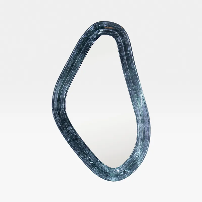 TORRENTO wall mirror green - 92x56cm