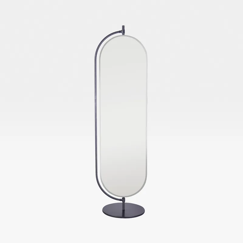 ODETTE floor mirror nickel - 196x52cm