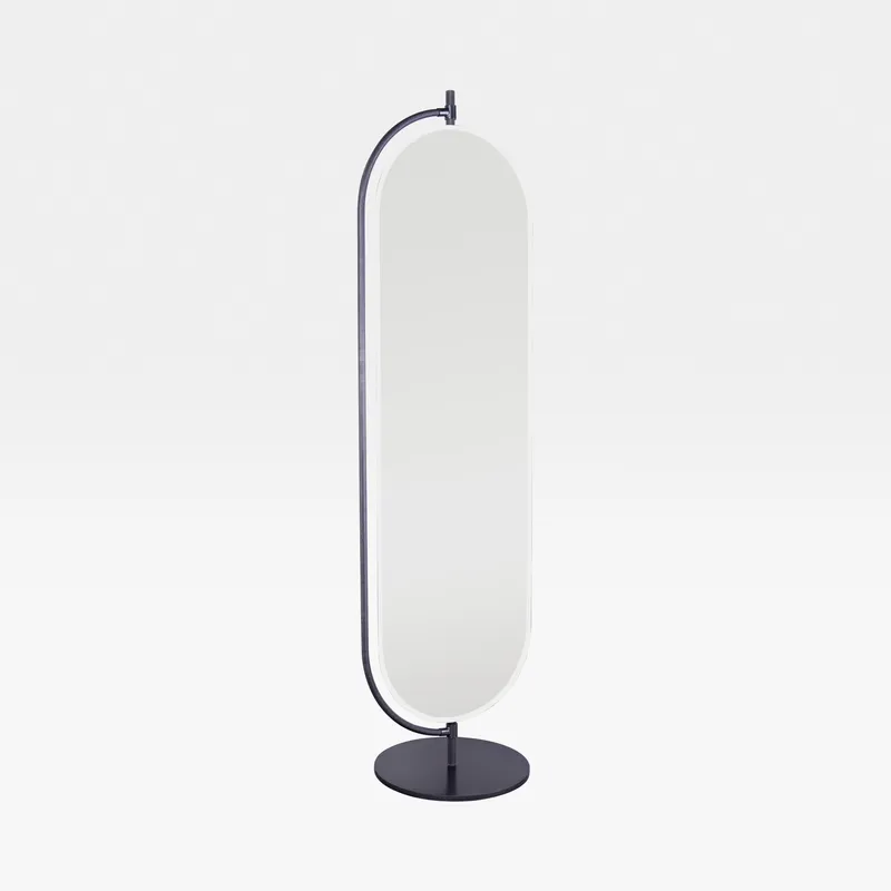 ODETTE floor mirror nickel - 196x52cm