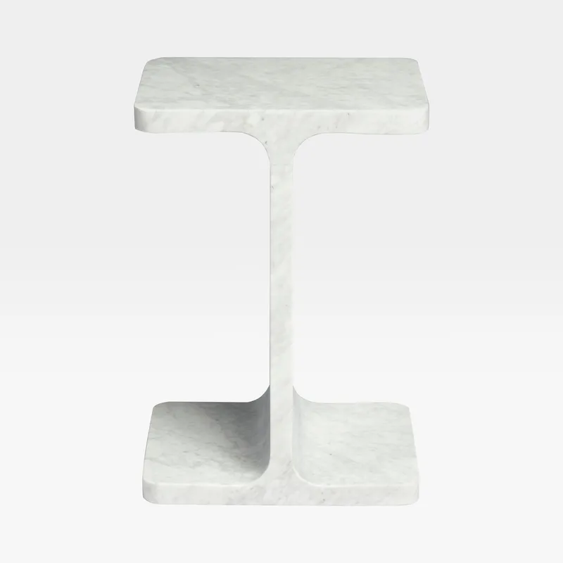 GONG side table white - 38x30cm