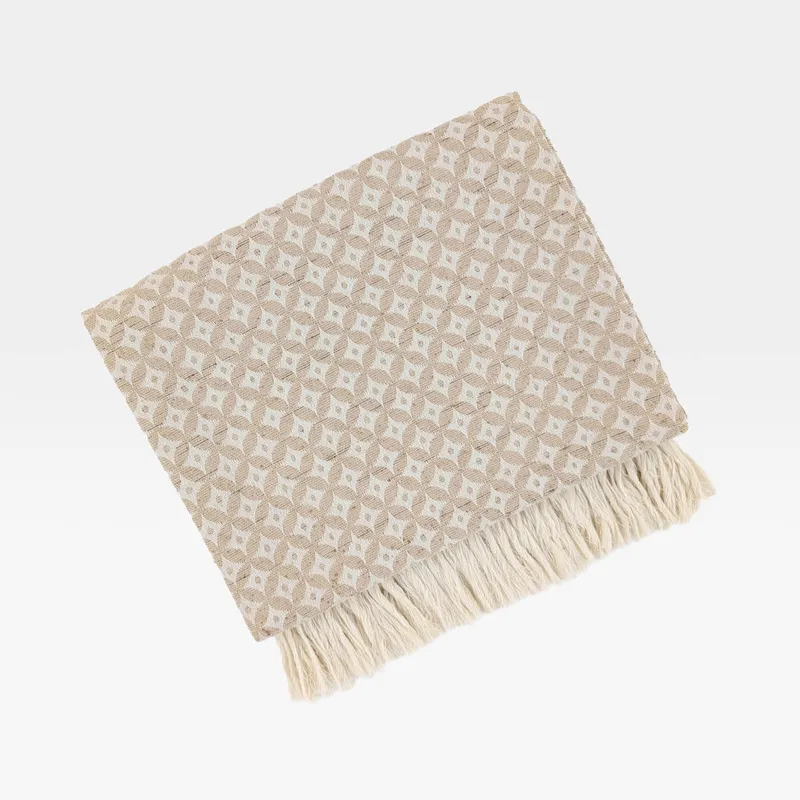 ELIAS throw beige - 117x183cm