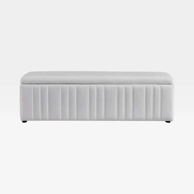 SONNO storage stool white -160x40
