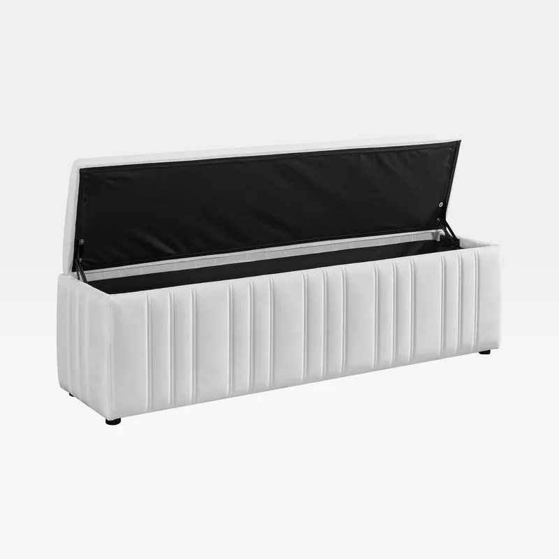 SONNO storage stool white -160x40