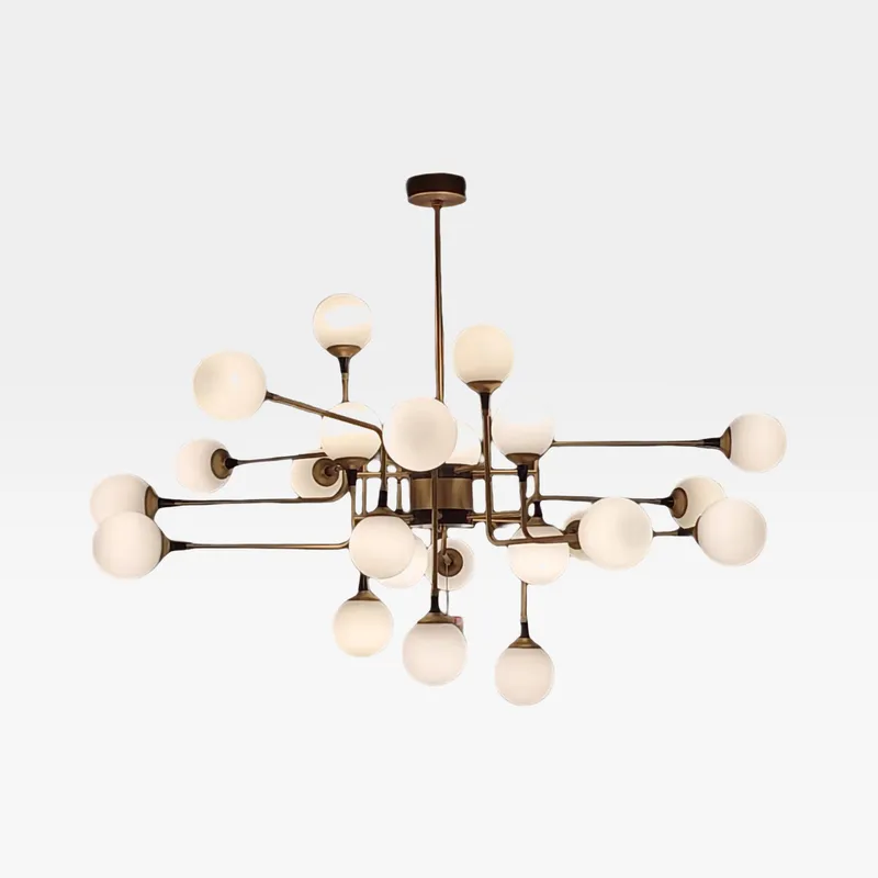 ARIANA chandelier white/gold - dia165cm