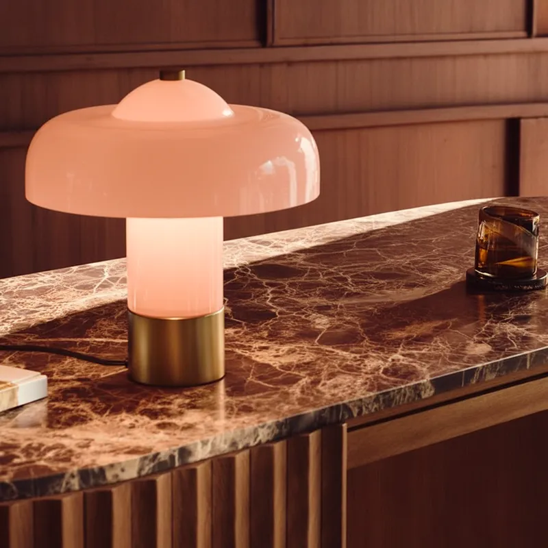 CANDY table lamp pink/brass - H32cm