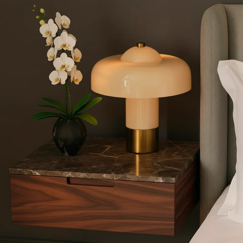 CANDY table lamp white/brass - H32cm