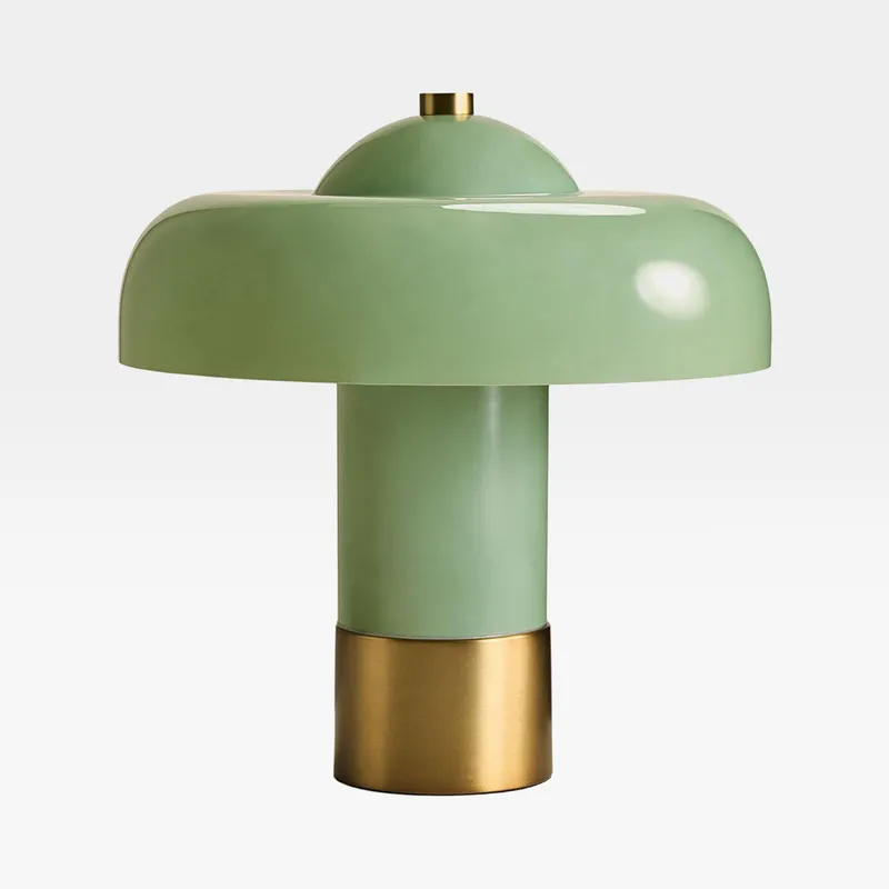 CANDY table lamp green/brass - H32cm