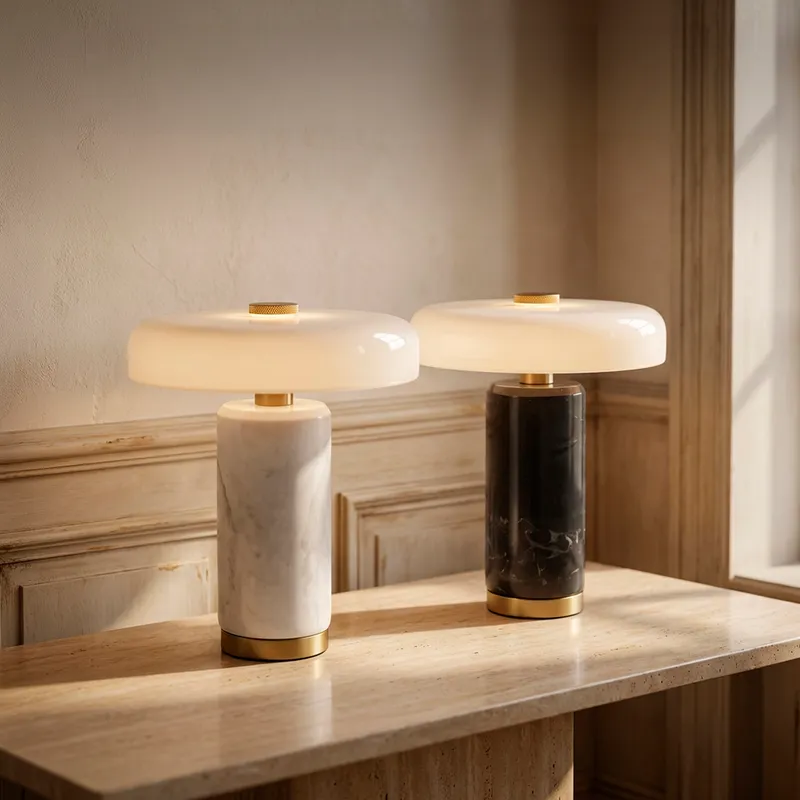 KAIA table lamp white/black -H21cm