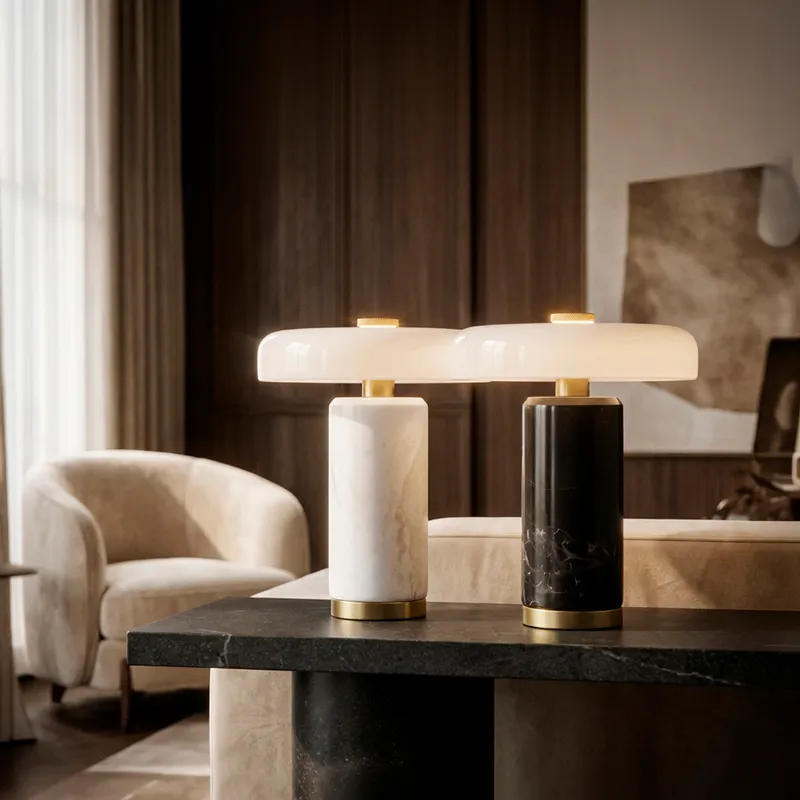 KAIA table lamp white/black -H21cm