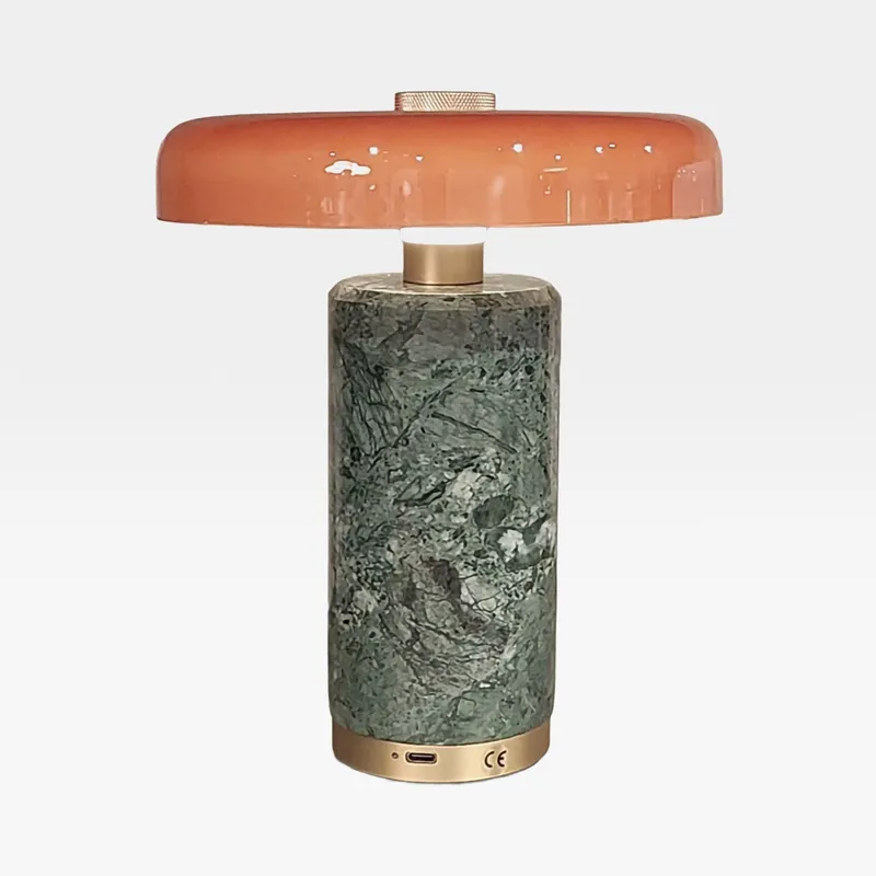 KAIA table lamp orange/green -H21cm