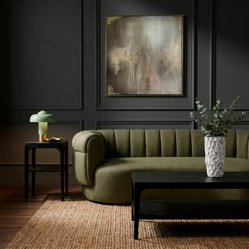 PALMA 3 seater sofa green