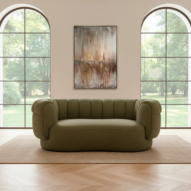 RETRO I framed canvas gold - 82x122cm