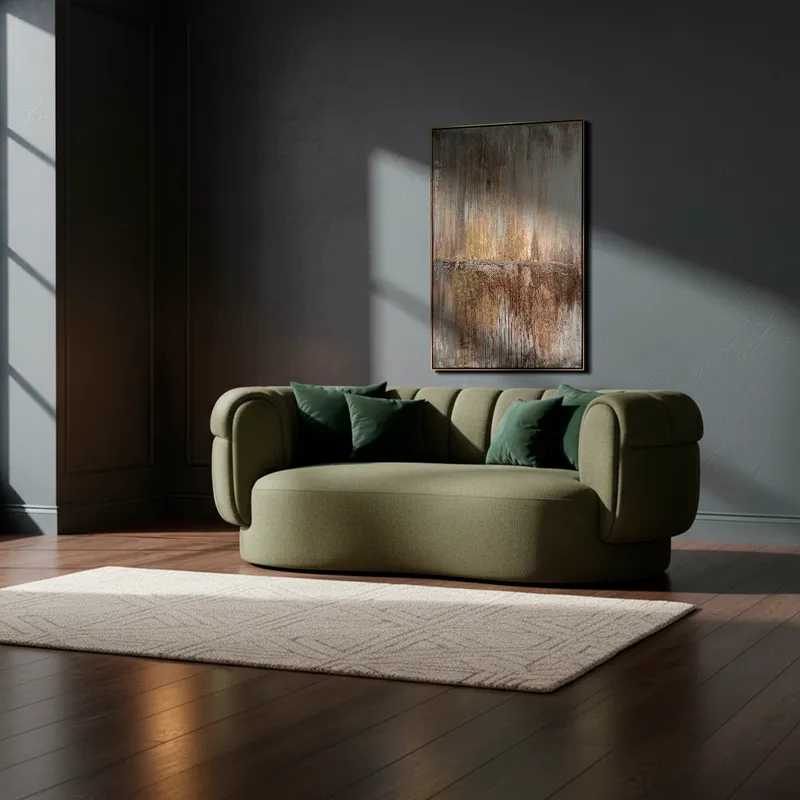 PALMA 2 seater sofa green