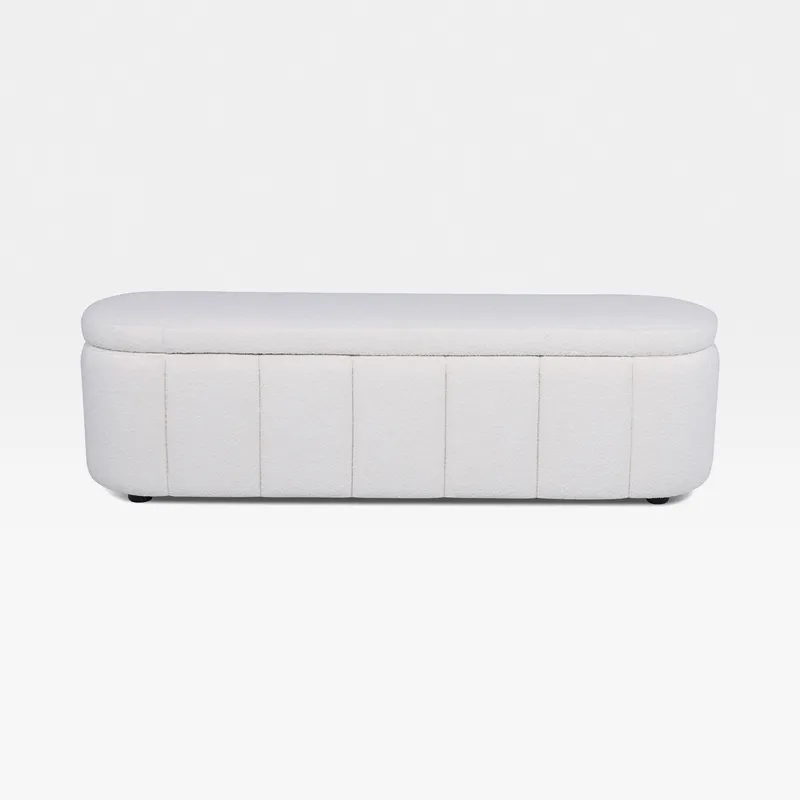 CUBILE storage stool white - 162x45cm