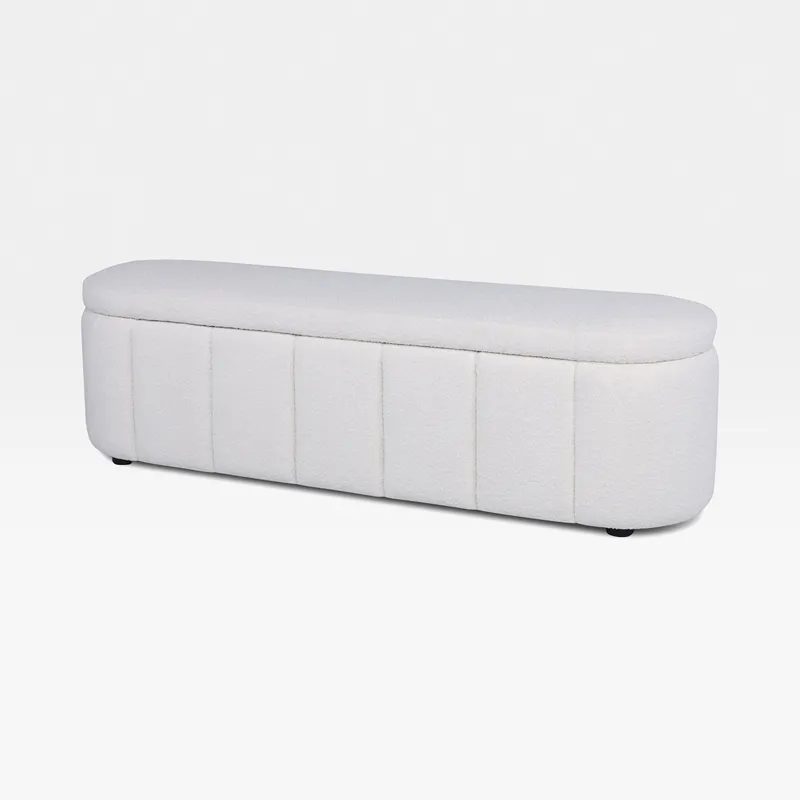 CUBILE storage stool white - 162x45cm