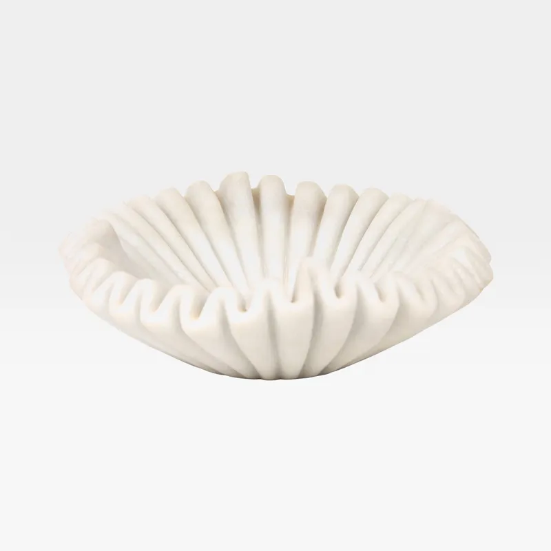 FRILL bowl decoration white - dia 22cm