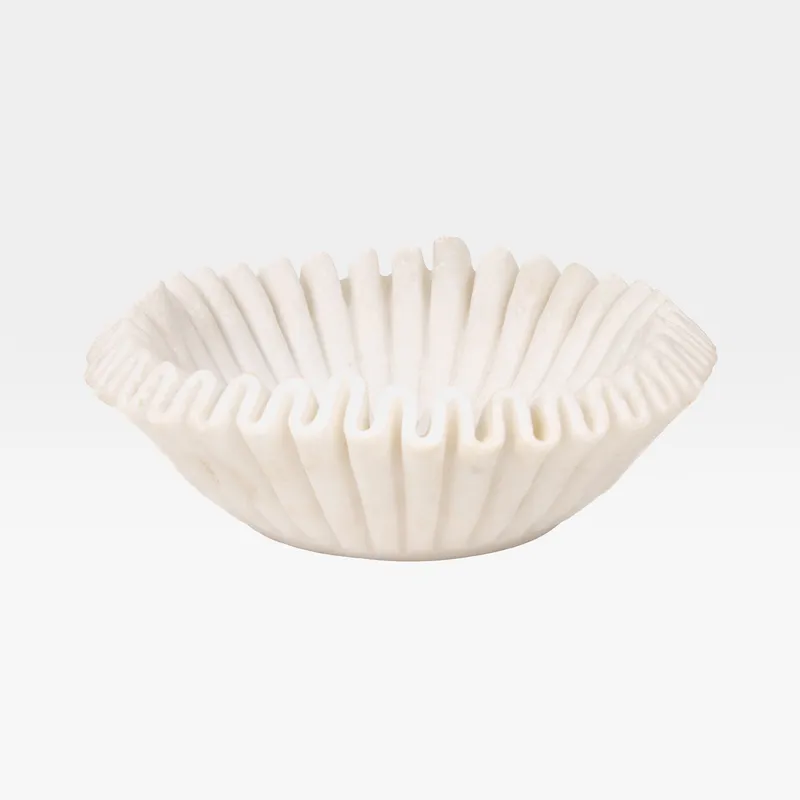 FRILL bowl decoration white - dia 30cm