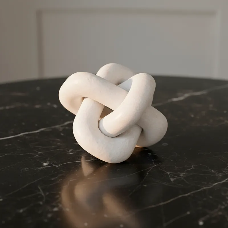 LINKORA knot decoration white