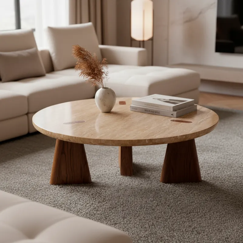 ELYSIA coffee table natural - dia 100cm