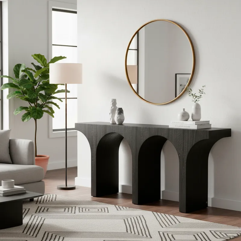 NOVA console black - 180x40cm