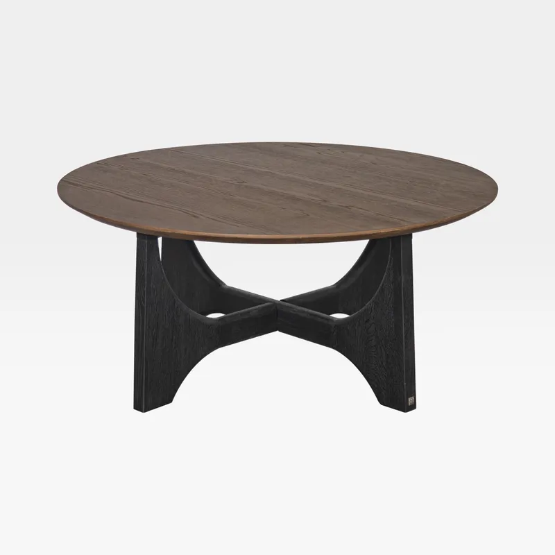 LUME coffee table brown - dia 100cm
