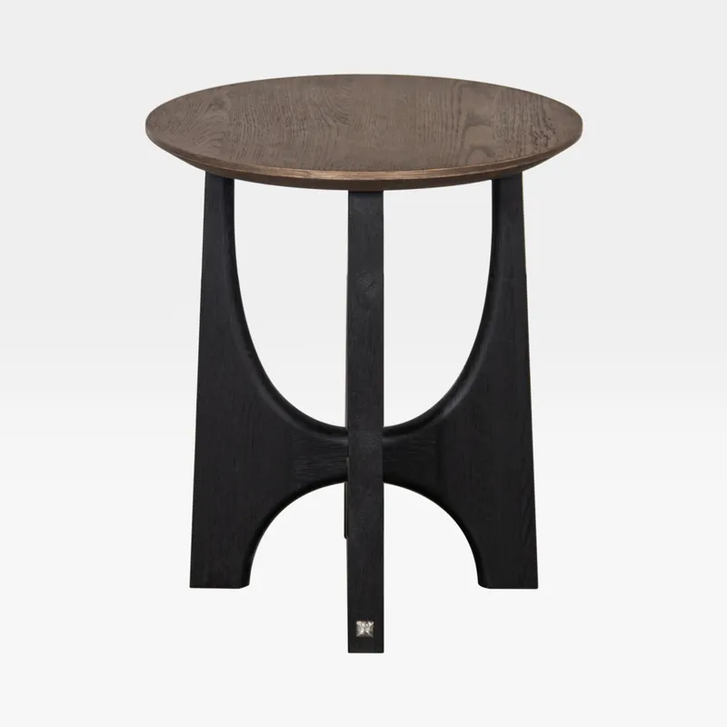 LUME side table brown - dia 50cm