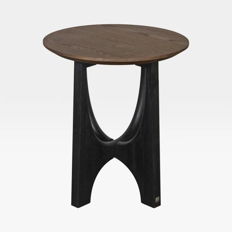 LUME side table brown - dia 50cm
