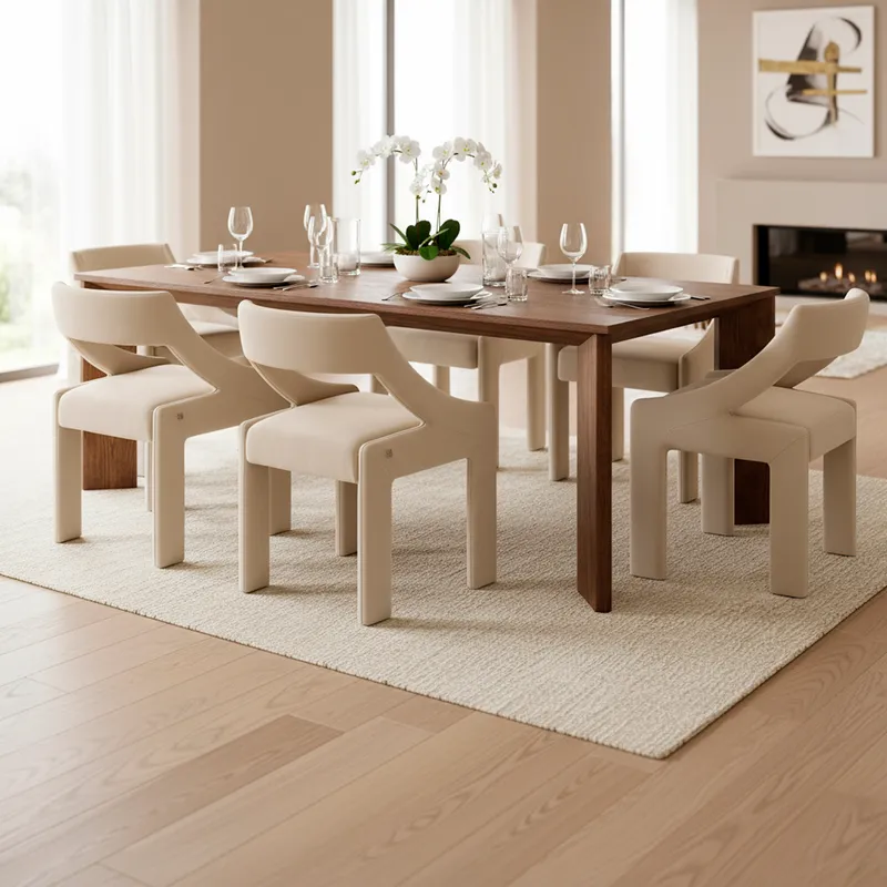 LIORA dining table brown - 220x100cm