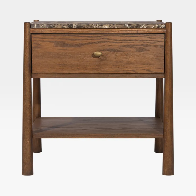 ZYRA bedside table brown