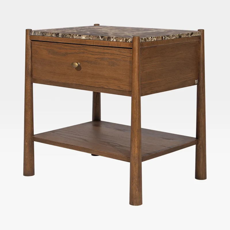 ZYRA bedside table brown