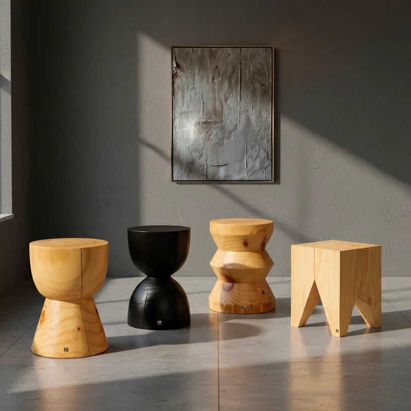 SONIC side table natural - dia 35cm