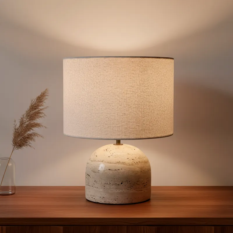 ALLICANTE table lamp white/natural - H42cm
